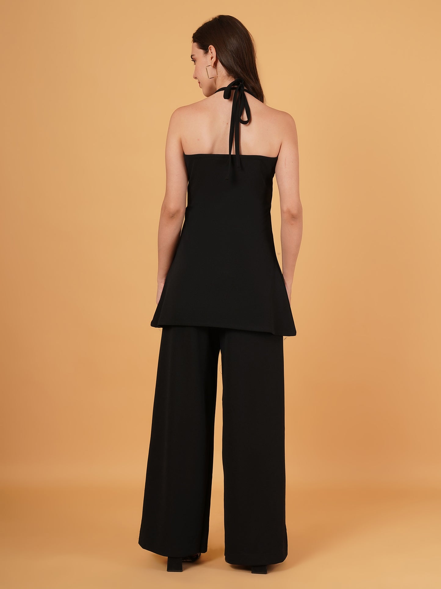 Black Halter Neck Co-ord Set