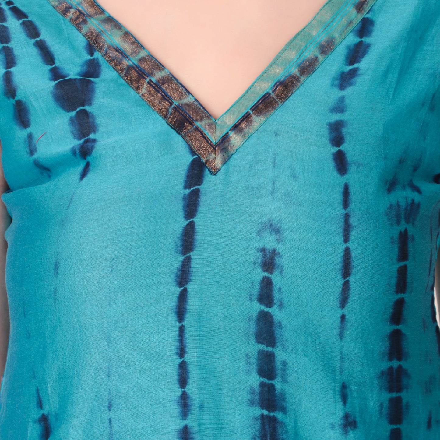 chanderi Silk Suit Set with Pant and dupptta for Women