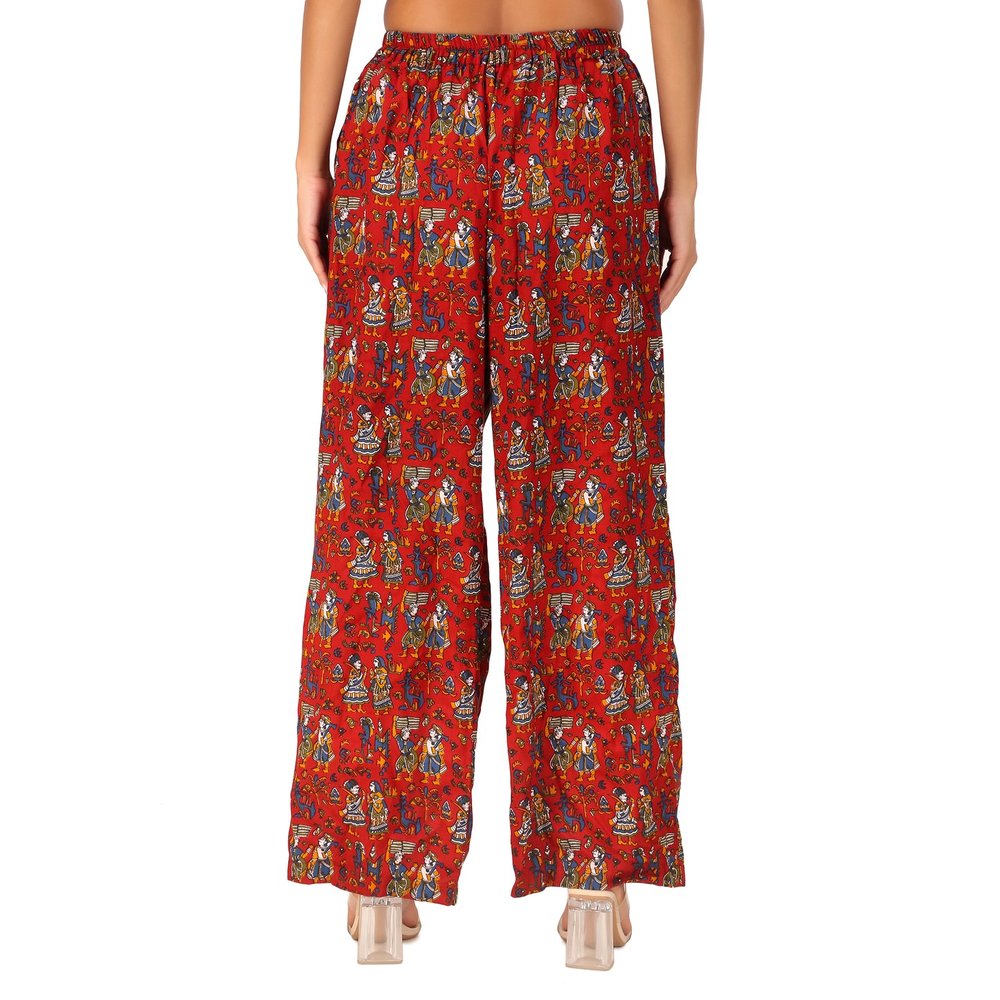 jaipuri Kalamkari Cotton Kurti Pant Mustard