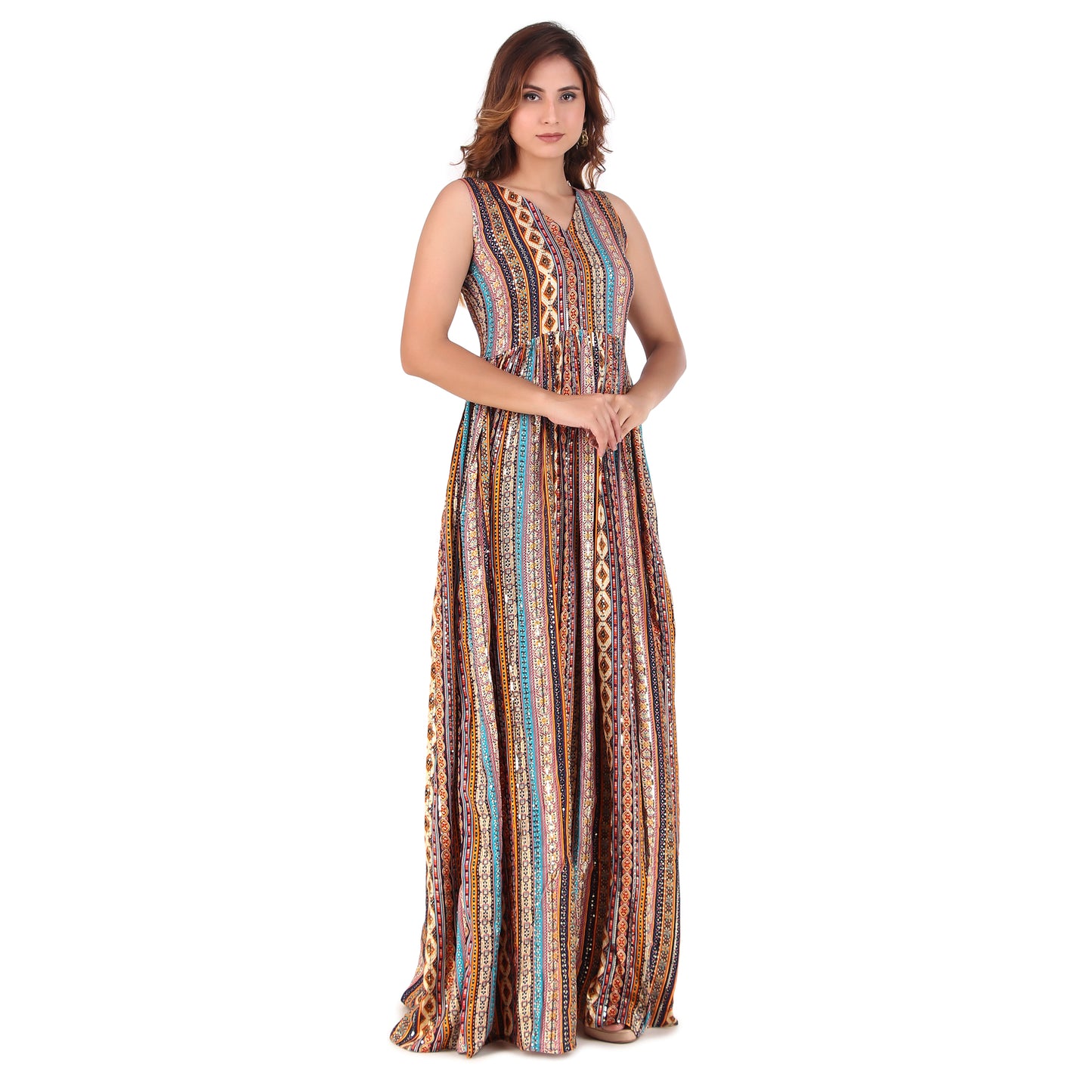 Magnetism Embroidered Gown for Women