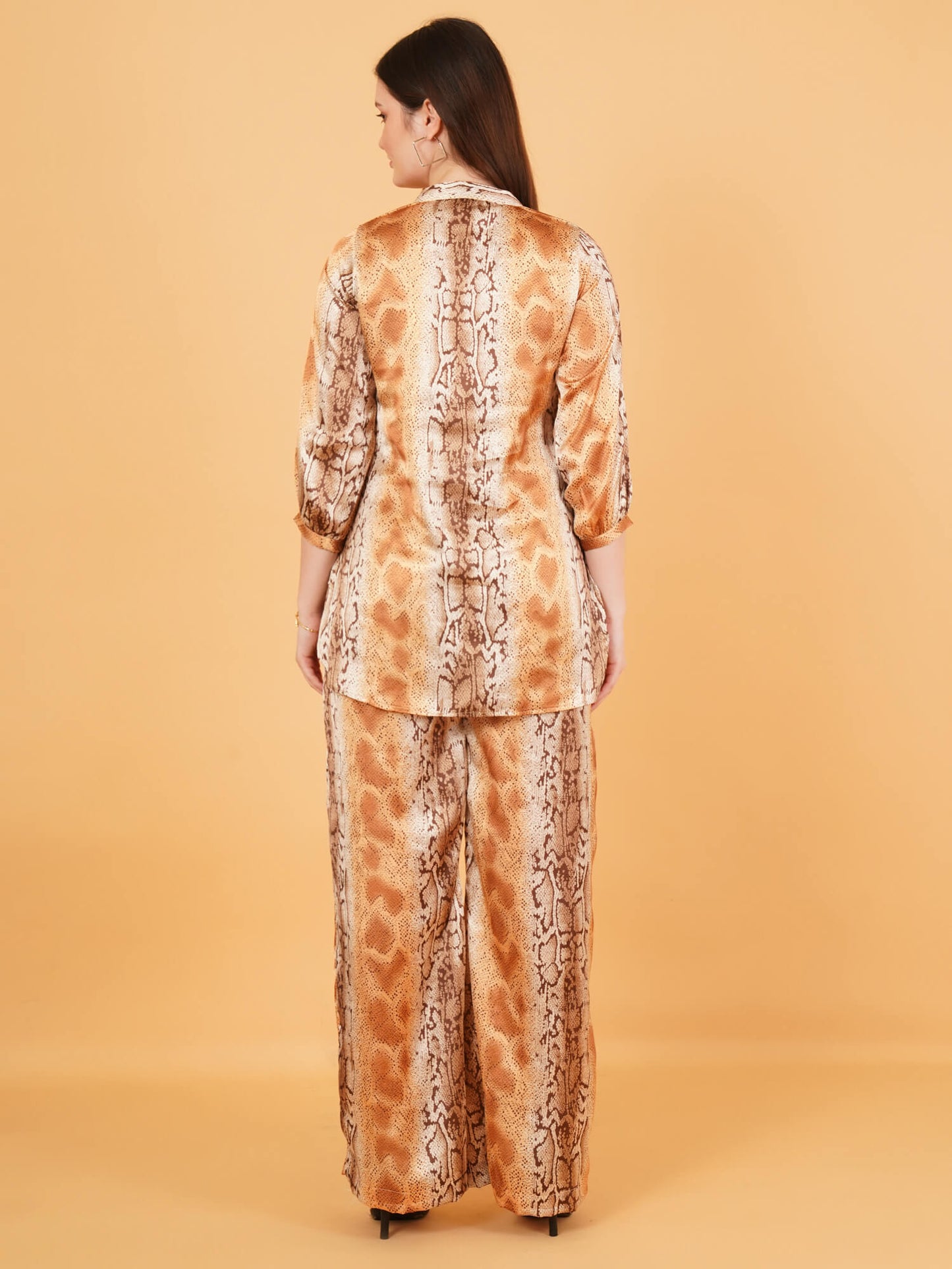 Golden Python Luxe Satin Co-Ord Set