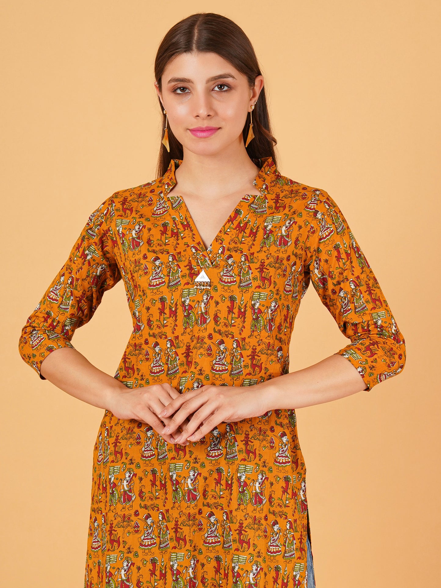 Jaipuri Kalamkari long kurta