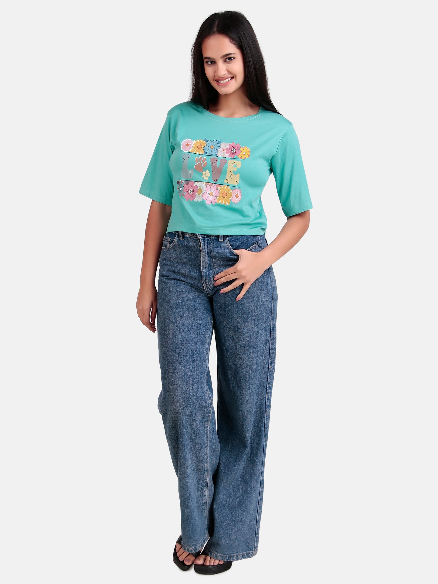 girls crop t-shirt