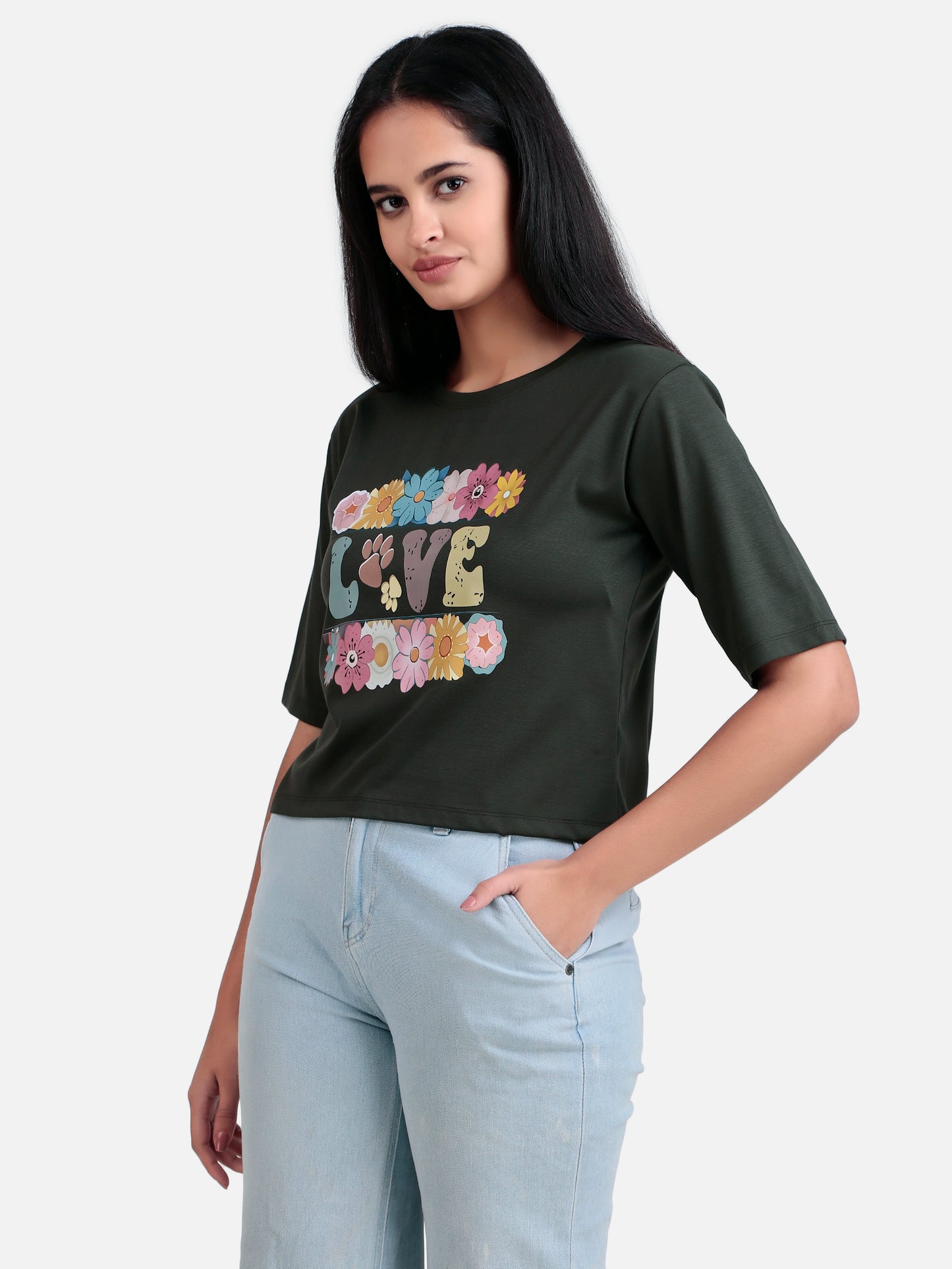 girls crop t-shirt