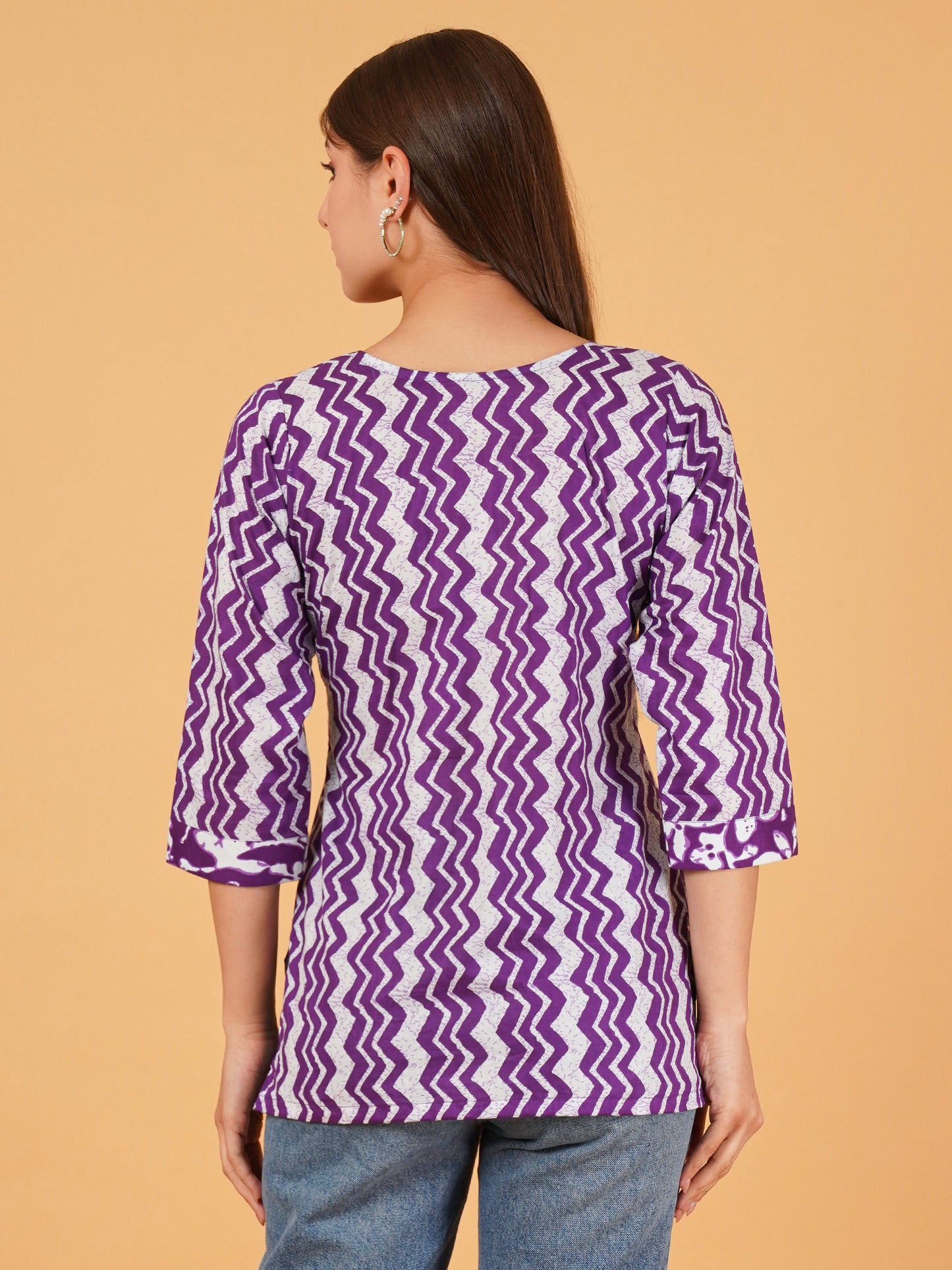 Jaipuri Cotton Printed Short Kurti