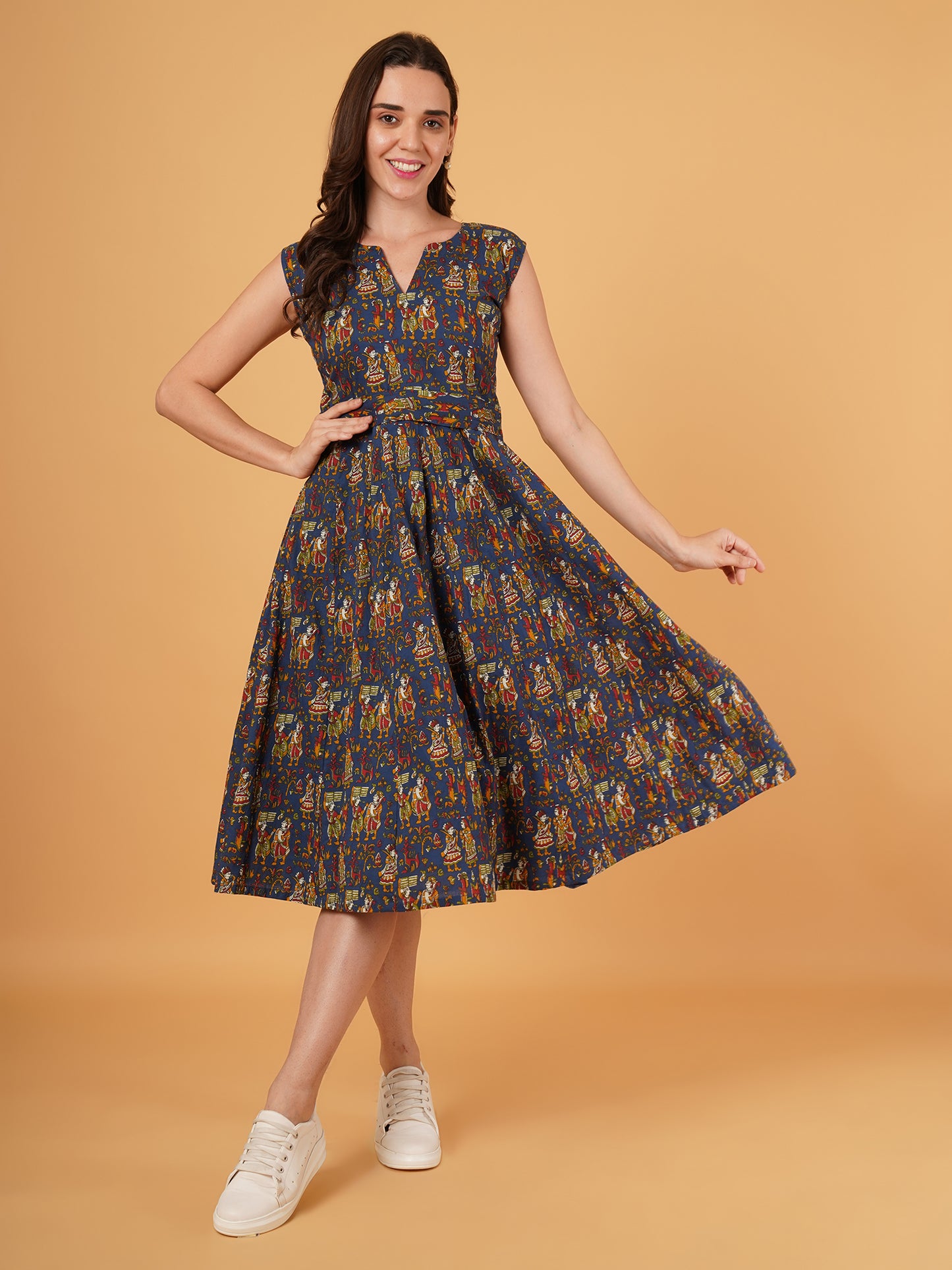 Kalamkari cotton dress
