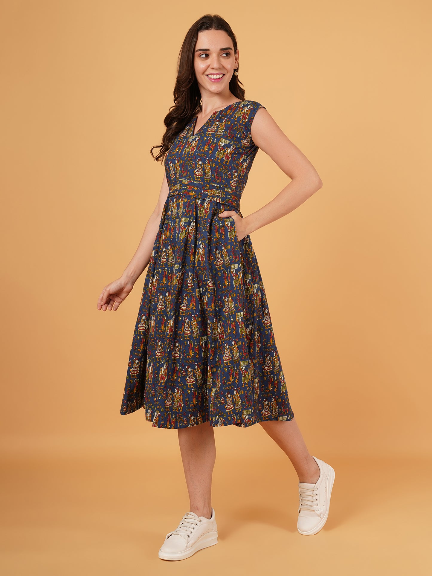 Kalamkari cotton dress