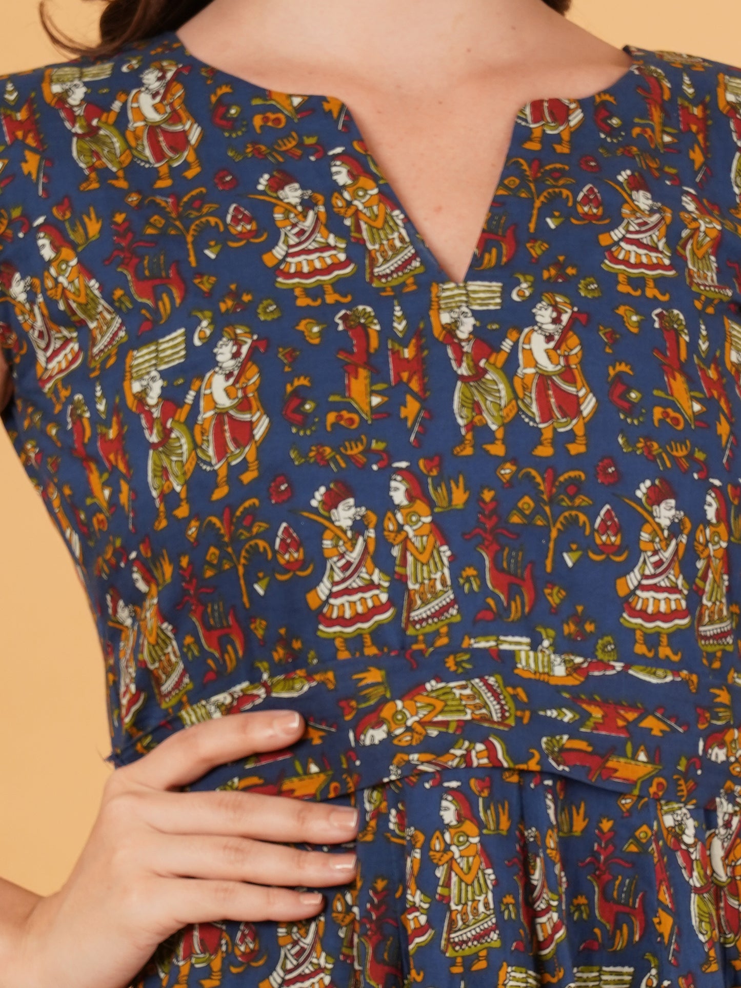 Kalamkari cotton dress