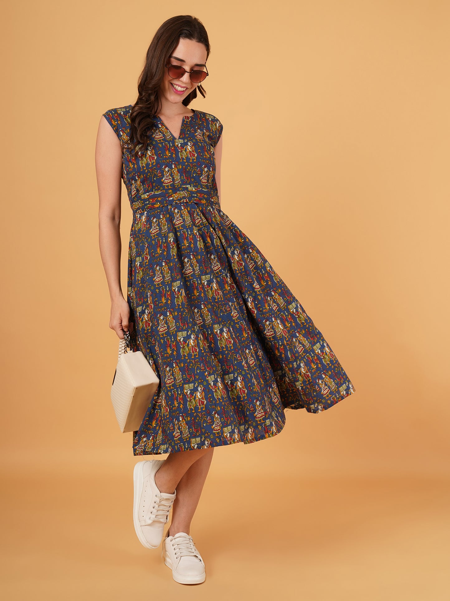 Kalamkari cotton dress