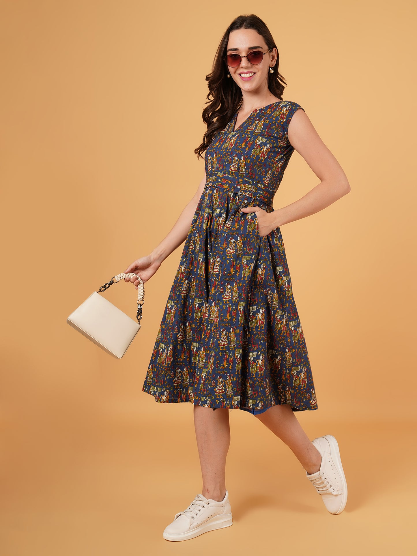 Kalamkari cotton dress