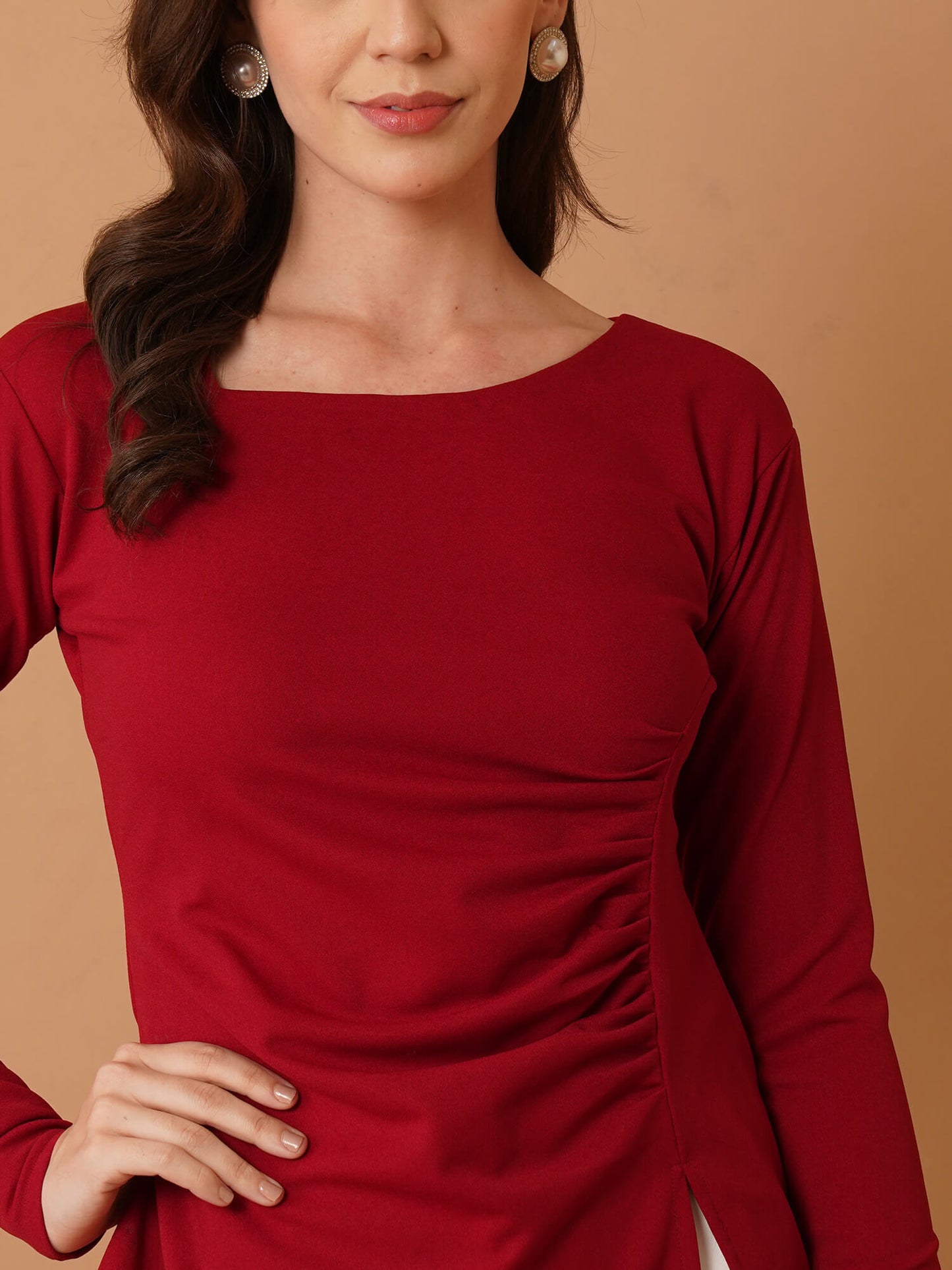 Red Asymmetrical Top