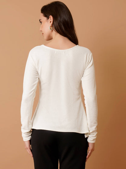 White Asymmetrical Top
