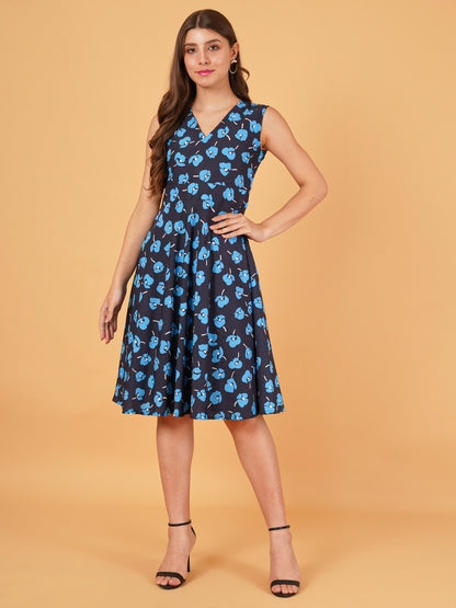 Sleeveless short Satin dress