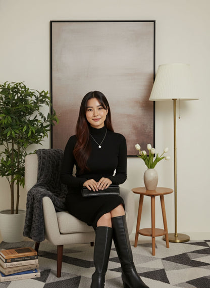 Elegant Black Bodycon Dress