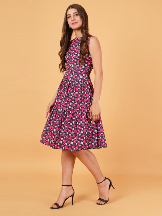 FLORAL PRINT  DRESS