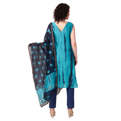 Magnetism Maheshwari Silk Suit Set with Pant for Women