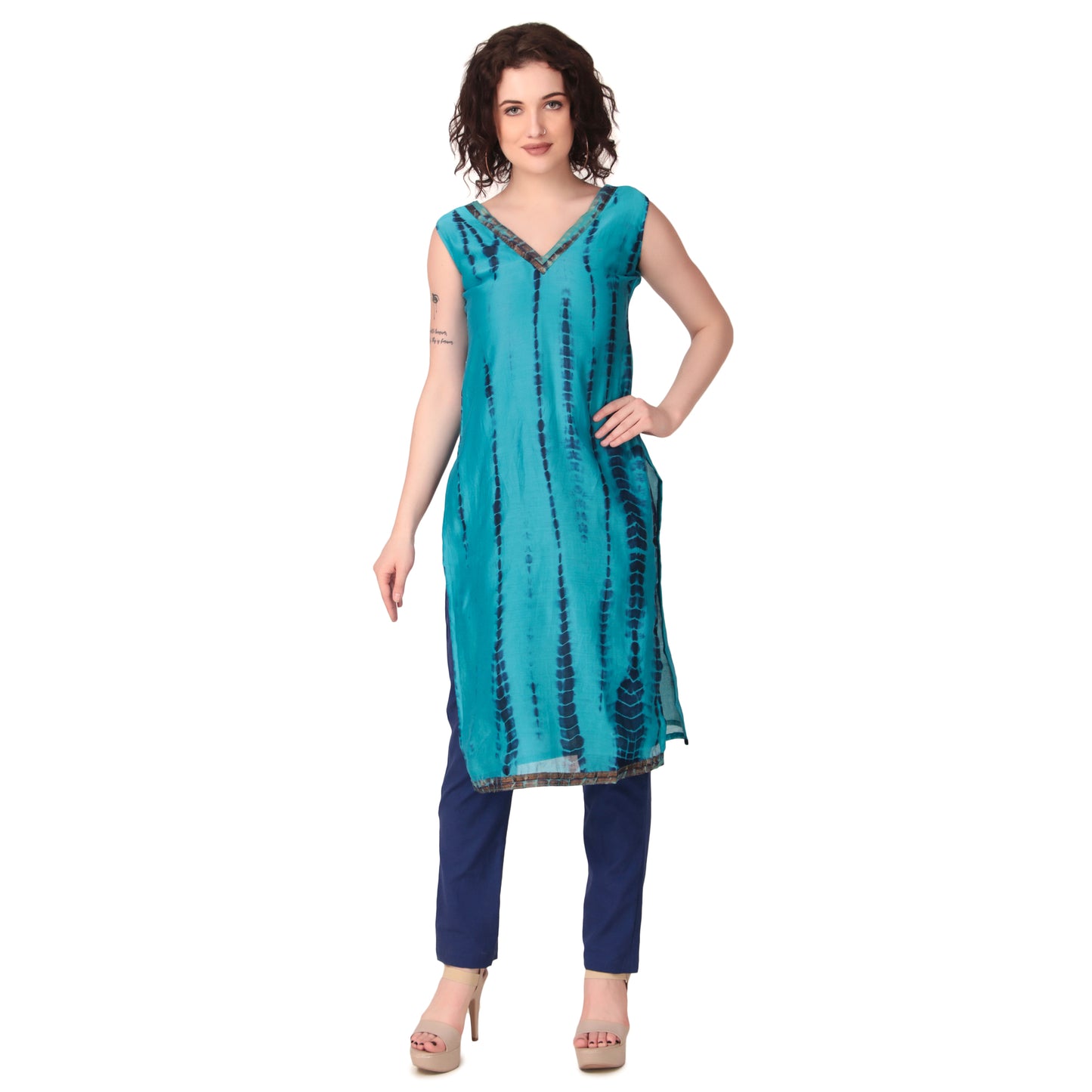 Magnetism chanderi Silk Suit Set with Pant and dupptta for Women