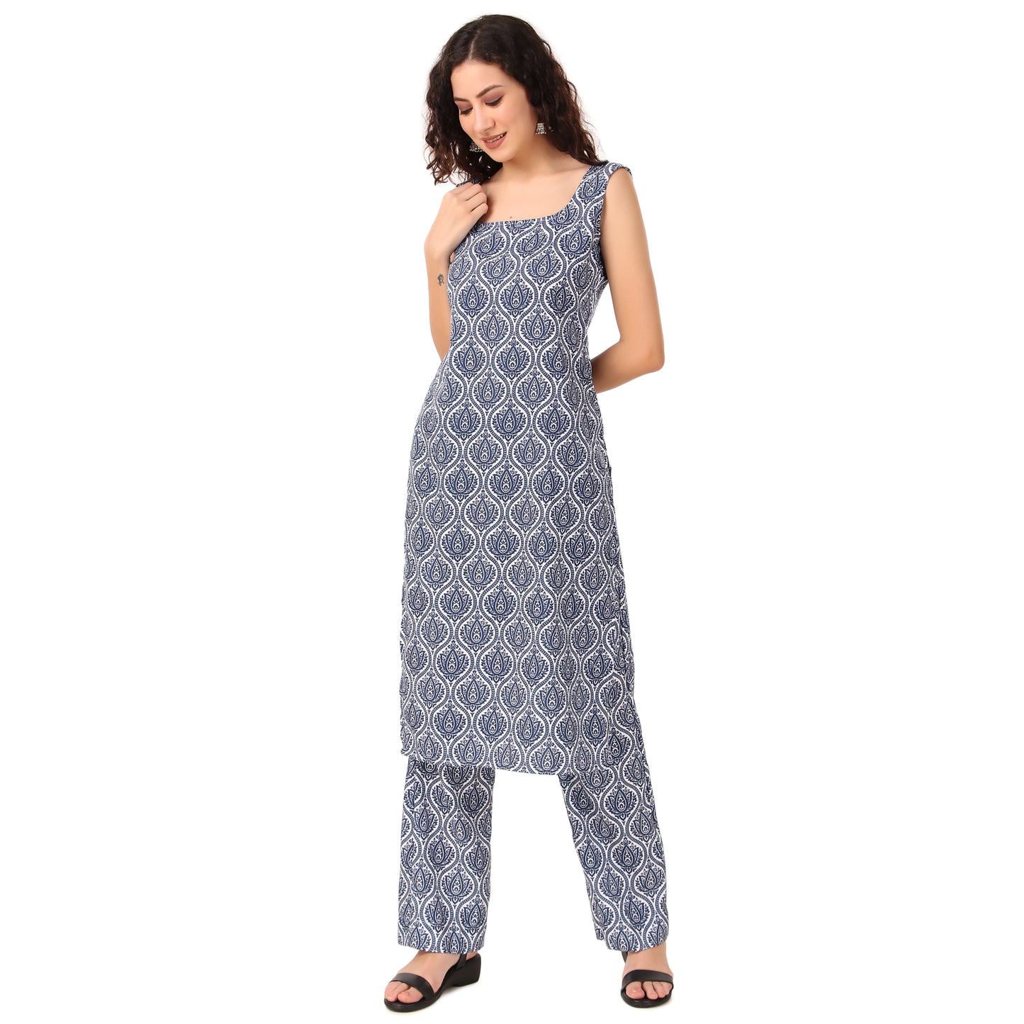 Magnetism Indigo Kurta with Pant (Customize)