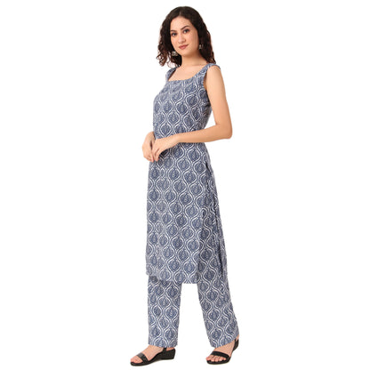 Magnetism Indigo Kurta with Pant (Customize)