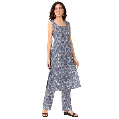 Magnetism Indigo Kurta with Pant (Customise)