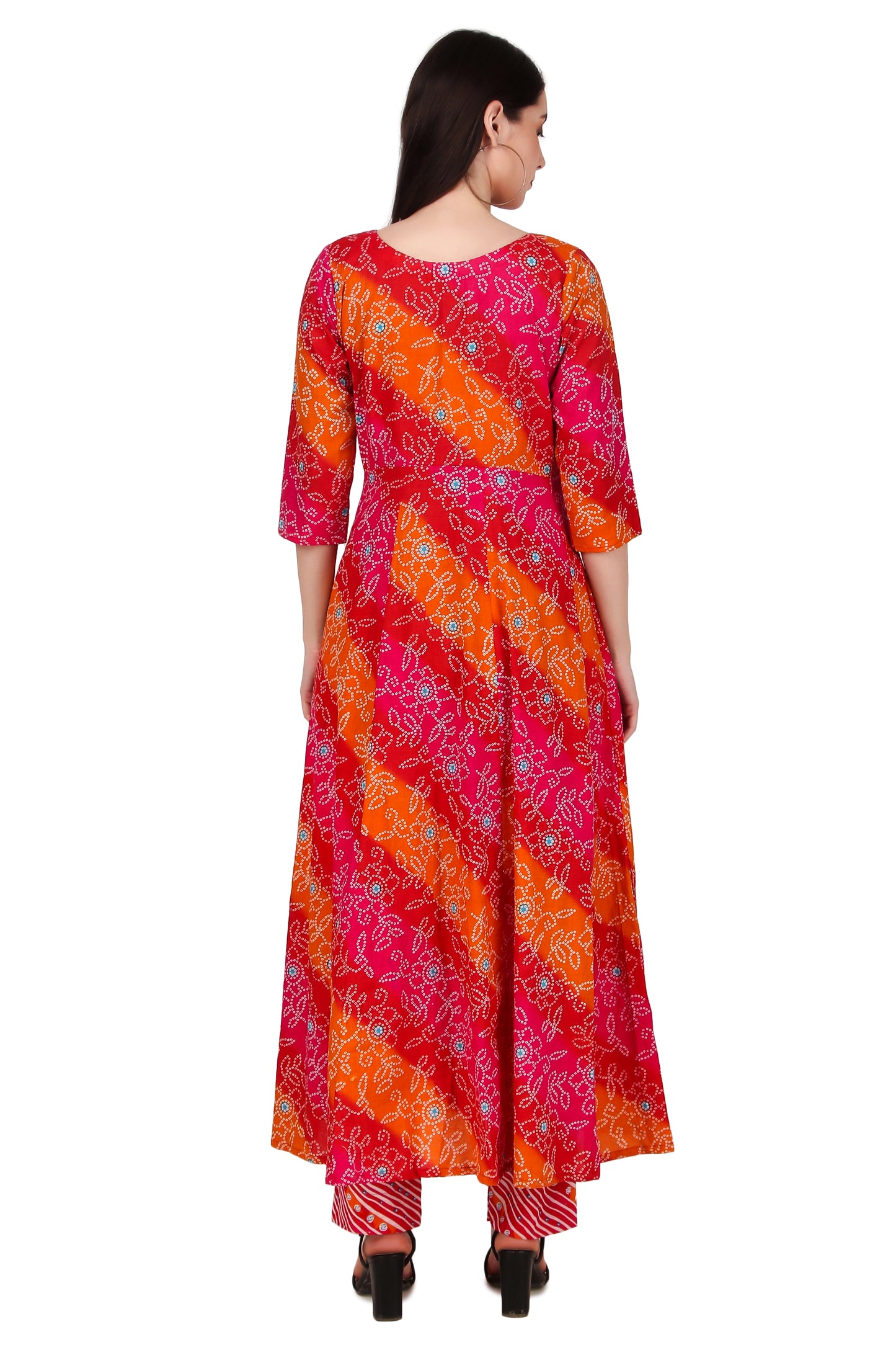Magnetism Cotton Anarkali Kurta Pant set for Women Cutomized