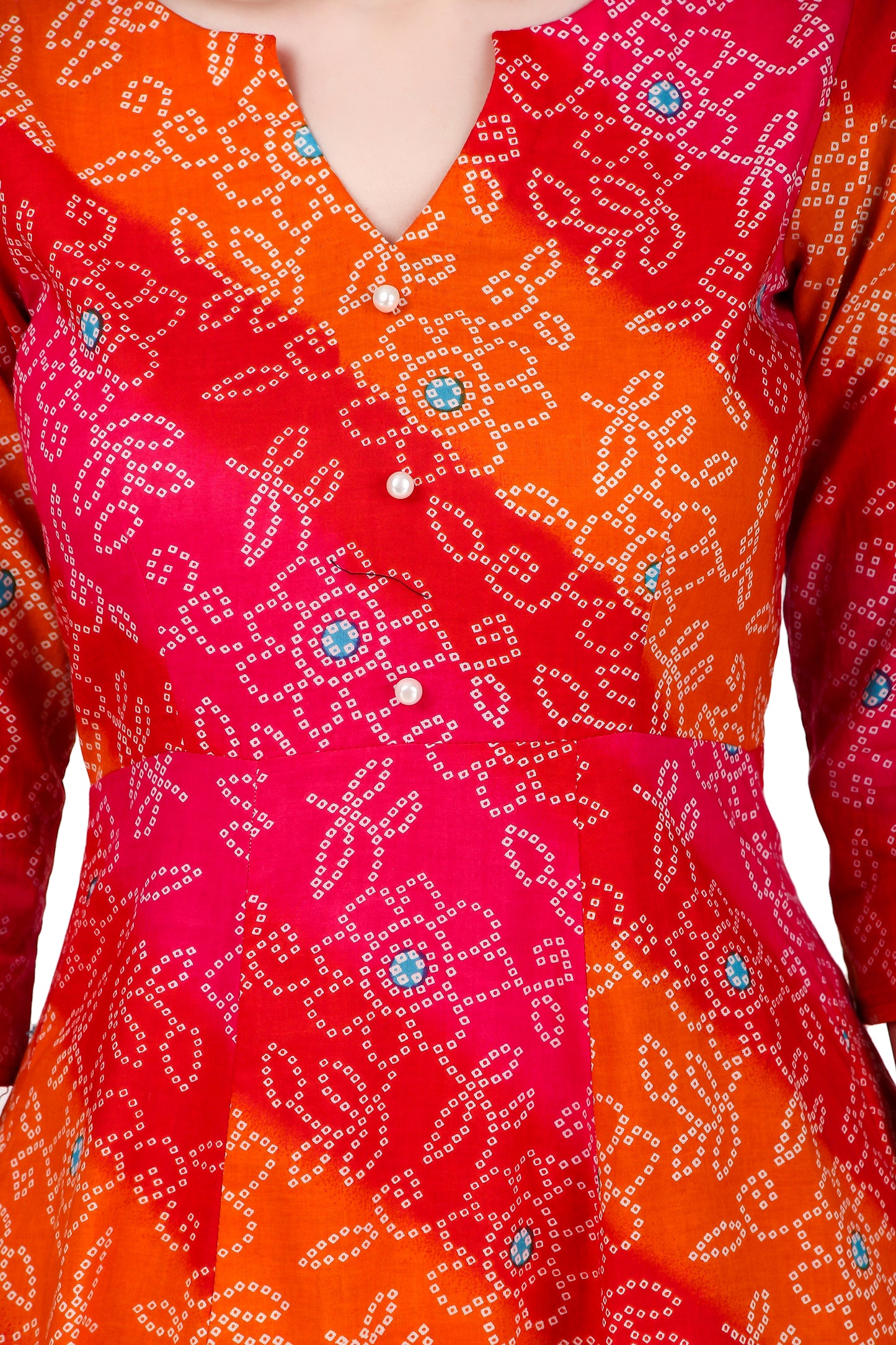 Magnetism Cotton Anarkali Kurta Pant set for Women Cutomized