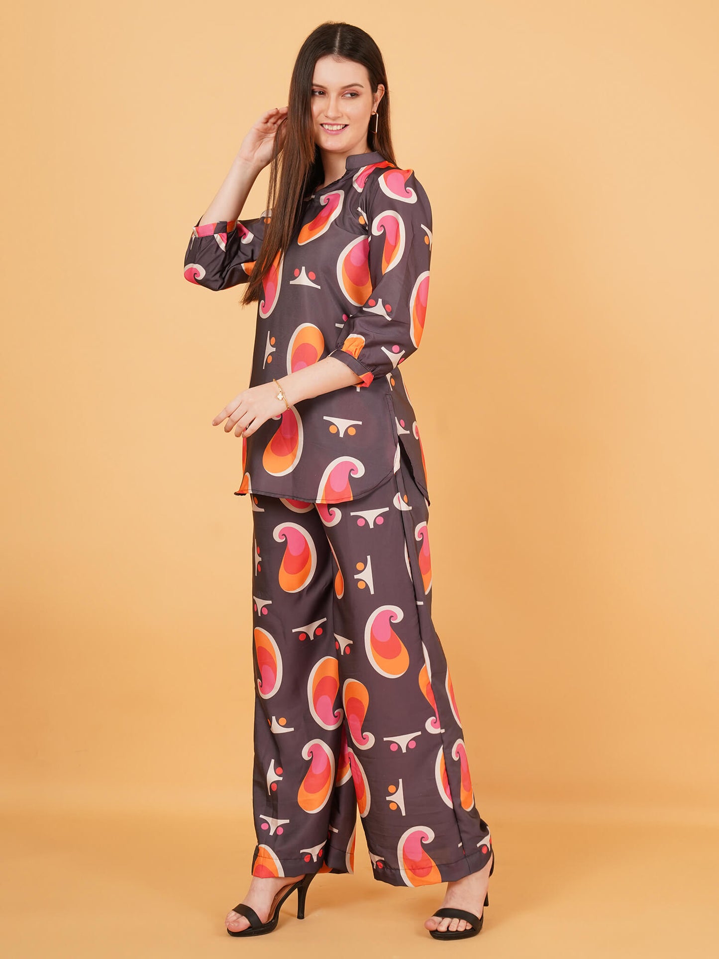 Women's Paisley Print Co-Ord Set