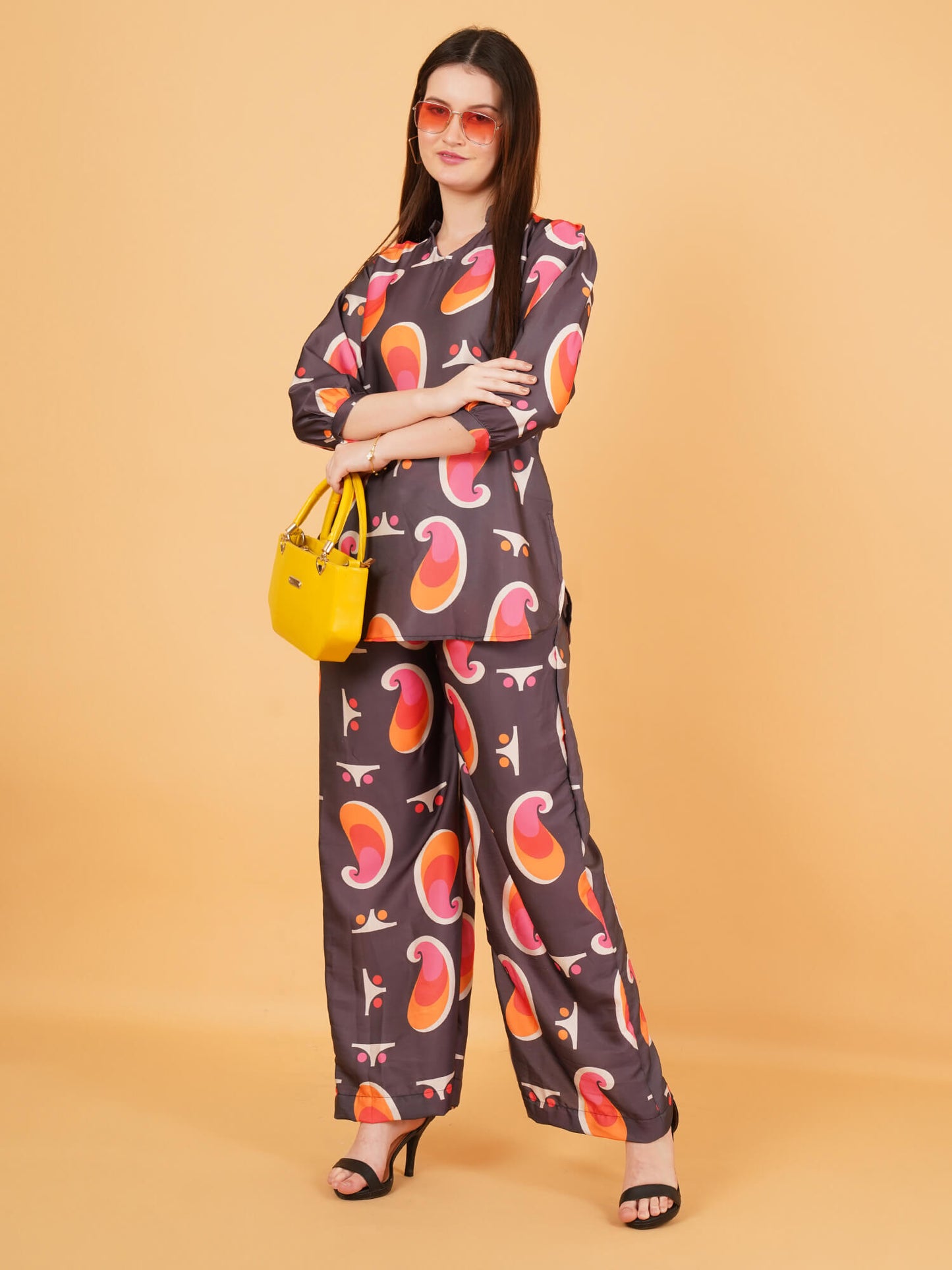 Women's Paisley Print Co-Ord Set