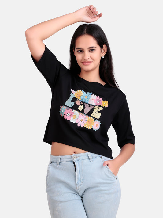 girls crop t-shirt