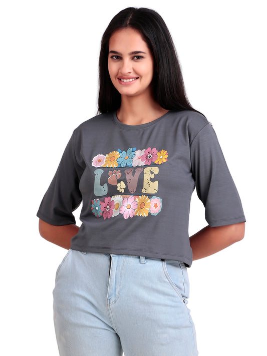 girls crop t-shirt