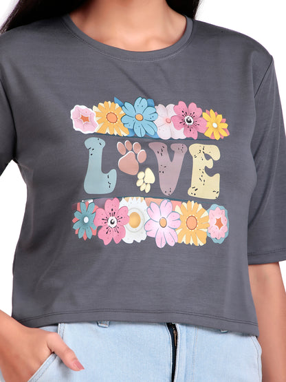 girls crop t-shirt