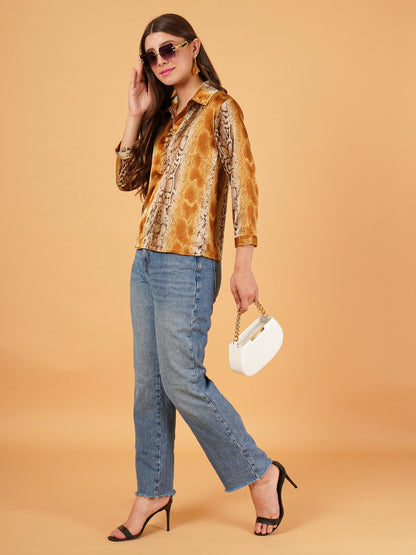 Satin Shirt Top
