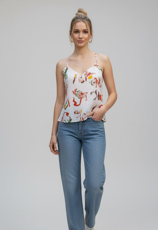 Women’s Floral Printed Camisole Top