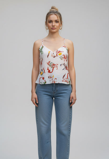 Women’s Floral Printed Camisole Top