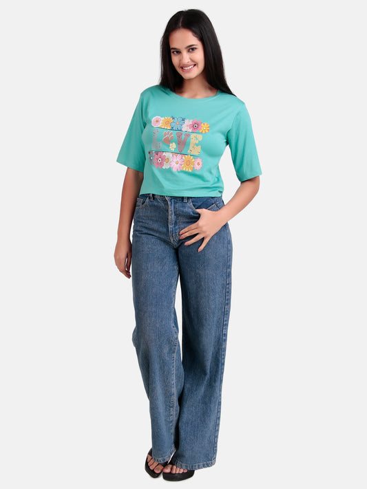 girls crop t-shirt