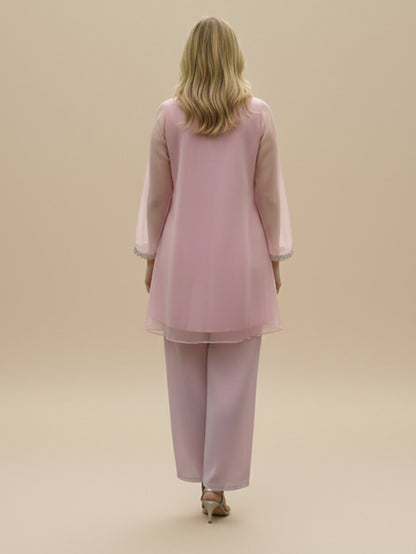 Elegant Pastel Pink Kurta Set