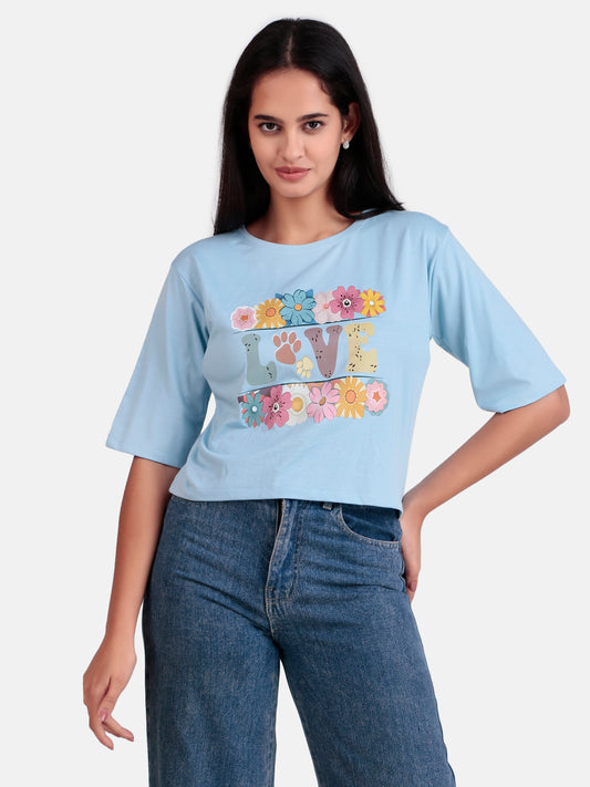 girls crop t-shirt