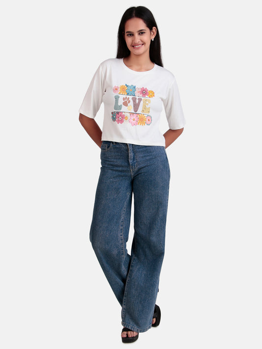 girls crop t-shirt