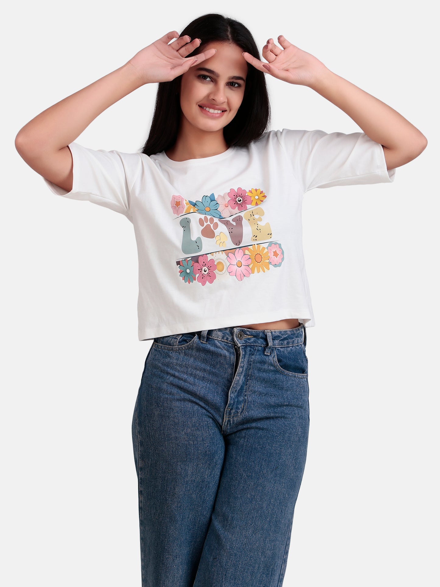 girls crop t-shirt