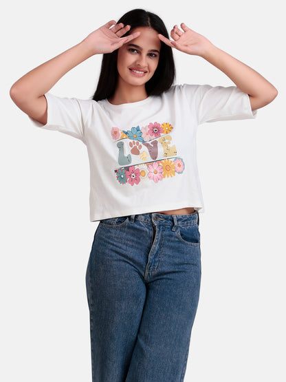 girls crop t-shirt