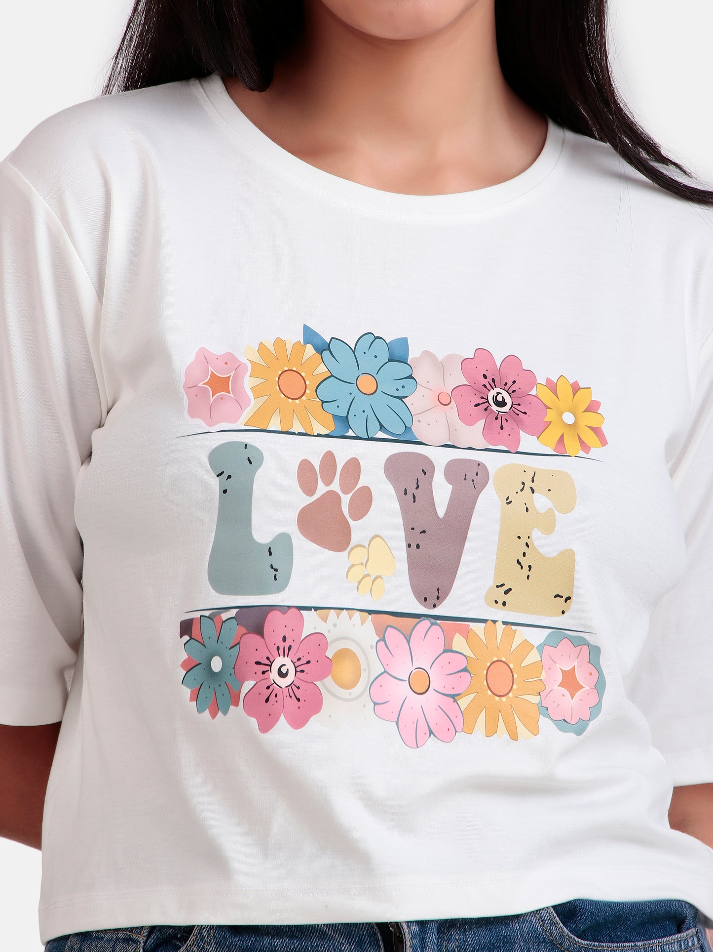 girls crop t-shirt